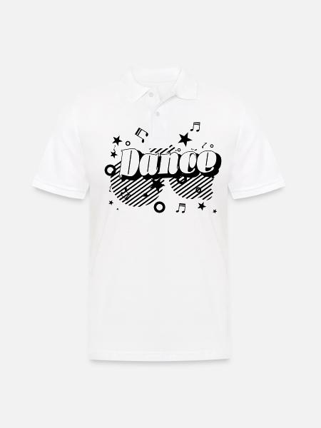 dance crazy - Men's Polo Shirt - white