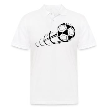 Fußball, Ball, Soccer, Football, Schuss, Tor - Polo Homme - blanc - Devant - Kai (181cm)