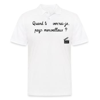 Quand te reverrai-je ? Les bronzés font du ski ! - Polo Homme - blanc - Devant - Kai (181cm)