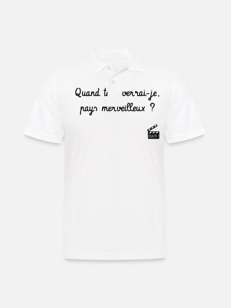 Quand te reverrai-je ? Les bronzés font du ski ! - Polo Homme - blanc