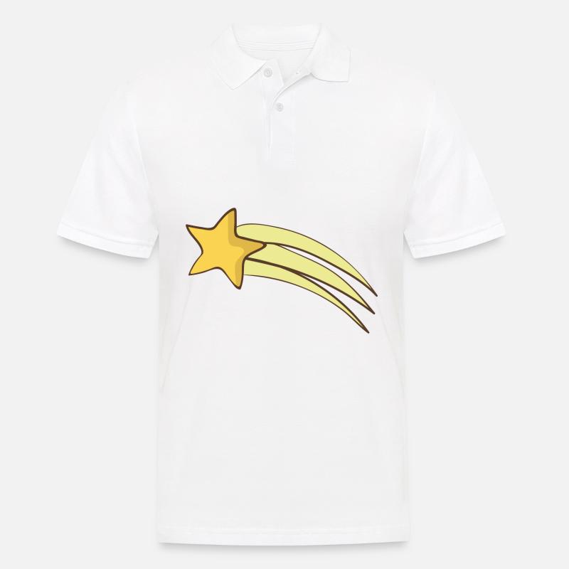 Sternschnuppe - Männer Poloshirt - Weiß