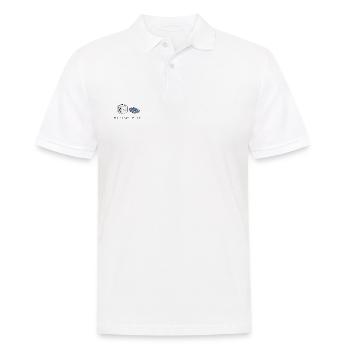 La patience est la première règle - Polo Homme - blanc - Devant - Kai (181cm)