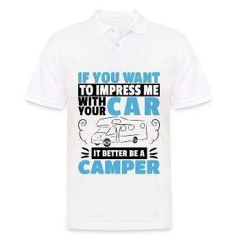 Wohnmobil Geschenkidee Camper Caravaning Urlaub - Männer Poloshirt - Weiß - Vorne - Kai (181cm)