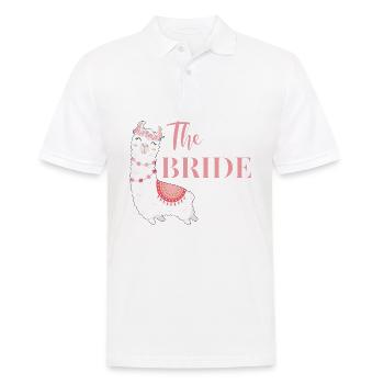 Mariée Mariée à être mariage Alpaga Lama JGA - Polo Homme - blanc - Devant - Kai (181cm)