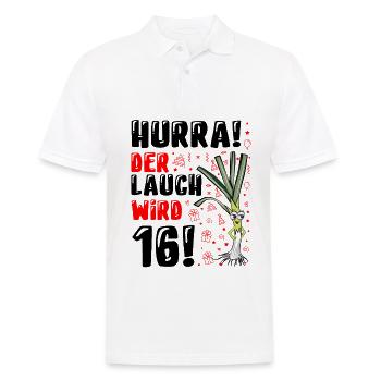 16 Geburtstag Junge Gag Geschenk Ehrenlauch - Männer Poloshirt - Weiß - Vorne - Kai (181cm)