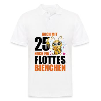 25 Geburtstag Frauen Geschenk lustig Biene Imker - Männer Poloshirt - Weiß - Vorne - Kai (181cm)