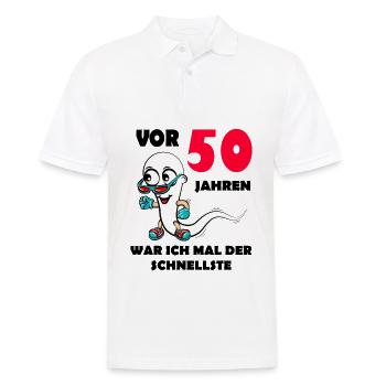 50.Ehrentag 50. Jubiläum Club der alten Säcke 50 - Männer Poloshirt - Weiß - Vorne - Kai (181cm)