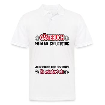 50 Geburtstag 50 Ehrentag Geschenk Mann Frau Fun - Männer Poloshirt - Weiß - Vorne - Kai (181cm)