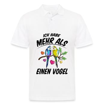 Vogelliebhaber Nymphensittich Vogelbesitzer - Männer Poloshirt - Weiß - Vorne - Kai (181cm)