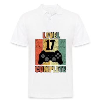 17 Geburtstag 17 Jahre Geschenk lustig 17 Jubiläum - Männer Poloshirt - Weiß - Vorne - Kai (181cm)