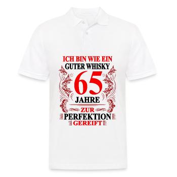 65. Geburtstag lustig Mann 65 Geburtstag Geschenk - Männer Poloshirt - Weiß - Vorne - Kai (181cm)