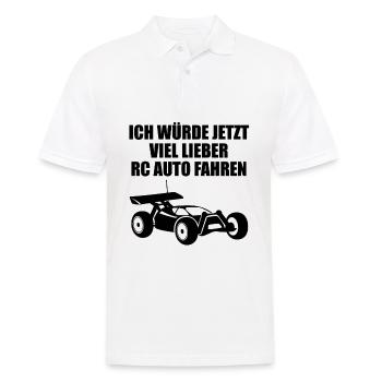 Modellauto RC Auto Car Modellbau Spruch Geschenk - Männer Poloshirt - Weiß - Vorne - Kai (181cm)