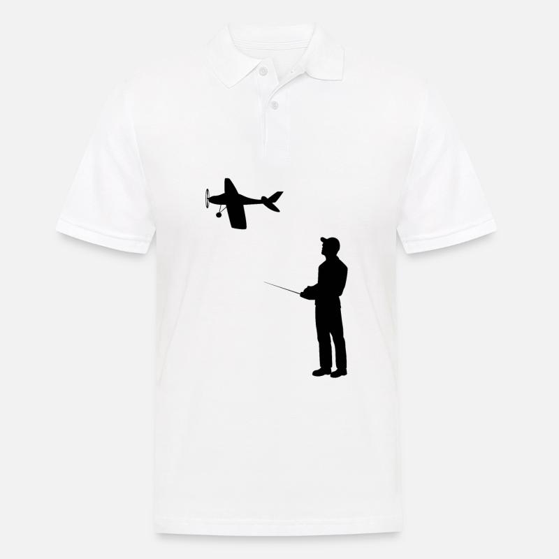 RC Flugzeug Modellflug Retro Vintage Geschenk - Männer Poloshirt - Weiß
