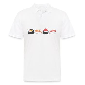 Sushi Maki Nigiri Japon Plat de poisson Cadeau - Polo Homme - blanc - Devant - Kai (181cm)