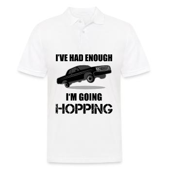Lowrider Jumpcar Auto Lustiger Spruch Geschenk - Männer Poloshirt - Weiß - Vorne - Kai (181cm)