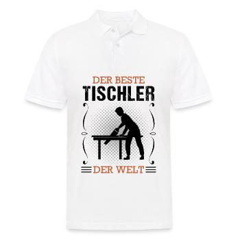 Tischler Beruf Schreiner Handwerker Geschenk - Männer Poloshirt - Weiß - Vorne - Kai (181cm)