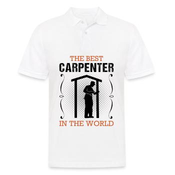 Zimmermann Beruf Zimmerer Handwerker Geschenk - Männer Poloshirt - Weiß - Vorne - Kai (181cm)