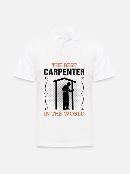 Zimmermann Beruf Zimmerer Handwerker Geschenk - Männer Poloshirt - Weiß