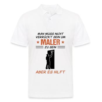 Maler Lackierer Lustiger Spruch Geschenk - Männer Poloshirt - Weiß - Vorne - Kai (181cm)
