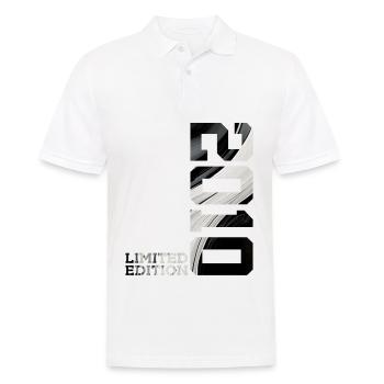 16. GEBURTSTAG LIMITED EDITION 2010 - Männer Poloshirt - Weiß - Vorne - Kai (181cm)