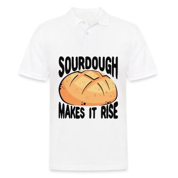 Lustiger Brotbacken-Bäcker - Männer Poloshirt - Weiß - Vorne - Kai (181cm)