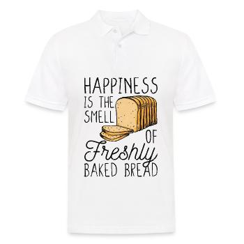 Funny bread baker - Men's Polo Shirt - white - Front - Kai (181cm)