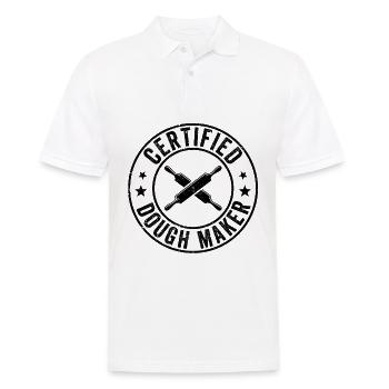 Funny bread baker - Men's Polo Shirt - white - Front - Kai (181cm)