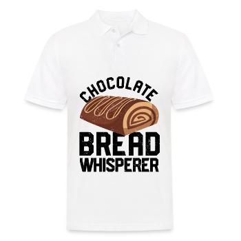 Funny bread baker - Men's Polo Shirt - white - Front - Kai (181cm)