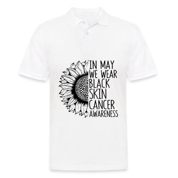 Skin Cancer Awareness Sunflower - Men's Polo Shirt - white - Front - Kai (181cm)