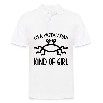 Flying Spaghetti Monster FSM - Men's Polo Shirt - white - Front - Kai (181cm)
