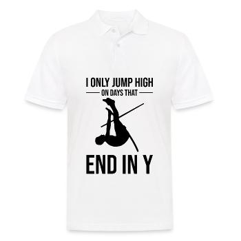 Saut à la perche amusant Saut à la perche - Polo Homme - blanc - Devant - Kai (181cm)
