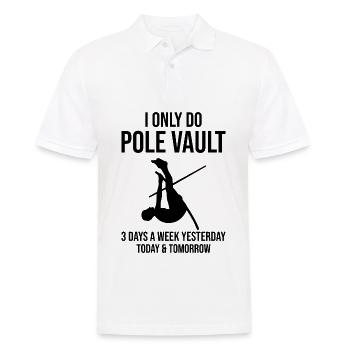 Saut à la perche amusant Saut à la perche - Polo Homme - blanc - Devant - Kai (181cm)
