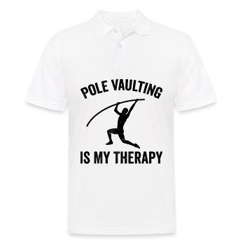 Saut à la perche amusant Saut à la perche - Polo Homme - blanc - Devant - Kai (181cm)