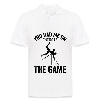 Saut à la perche amusant Saut à la perche - Polo Homme - blanc - Devant - Kai (181cm)