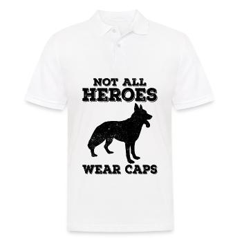 Policier Chien policier - Polo Homme - blanc - Devant - Kai (181cm)
