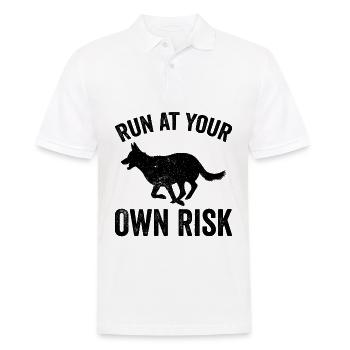 Policier Chien policier - Polo Homme - blanc - Devant - Kai (181cm)
