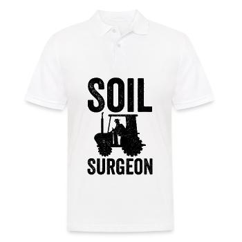 Soil Surgeon Landwirt Landwirtschaft - Männer Poloshirt - Weiß - Vorne - Kai (181cm)
