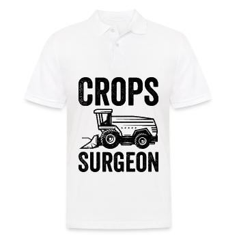 Crops Surgeon Farmer Agriculture - Men's Polo Shirt - white - Front - Kai (181cm)