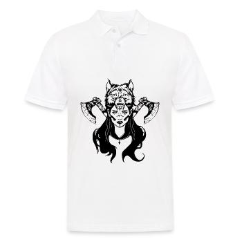 Freyja Déesse Wicca Mythologie païenne nordique - Polo Homme - blanc - Devant - Kai (181cm)