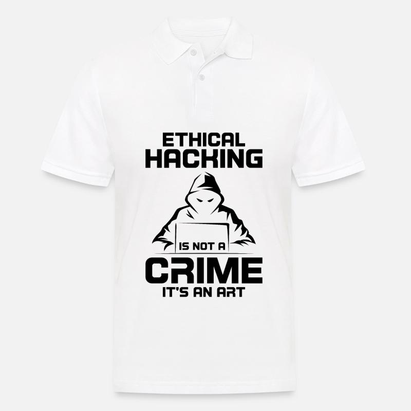 Cybersecurity Computer Security Cybersecurity - Men's Polo Shirt - white