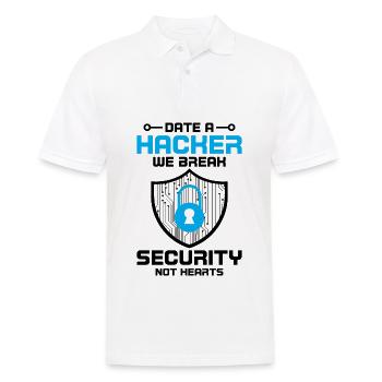 Cybersécurité Sécurité informatique Cybersécurité - Polo Homme - blanc - Devant - Kai (181cm)