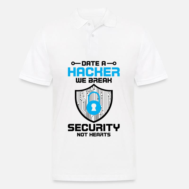 Cybersecurity Computer Security Cybersecurity - Men's Polo Shirt - white