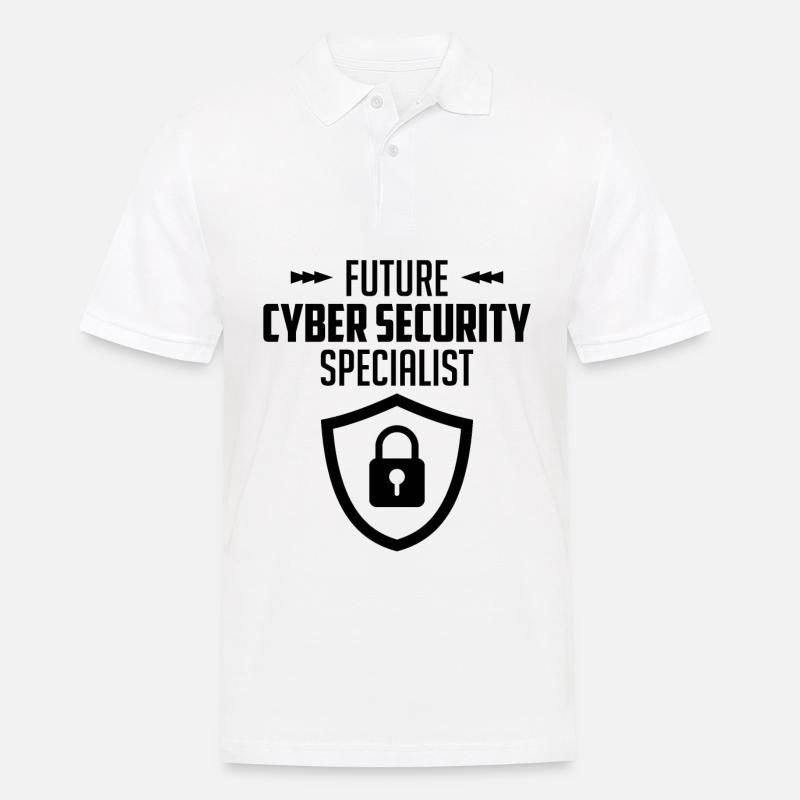 Cybersécurité Sécurité informatique Cybersécurité - Polo Homme - blanc