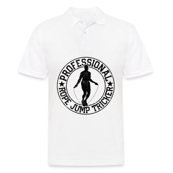 Lustiges Springseil Springseil Seilsprung Tricker - Männer Poloshirt - Weiß - Vorne - Kai (181cm)