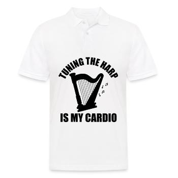 Harfenspieler Harfenist - Männer Poloshirt - Weiß - Vorne - Kai (181cm)