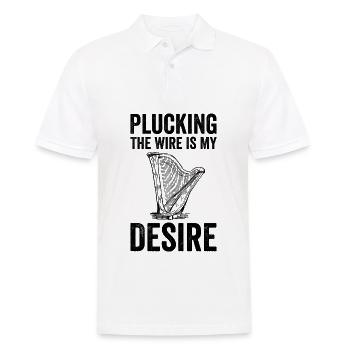 Harfenspieler Harfenist - Männer Poloshirt - Weiß - Vorne - Kai (181cm)