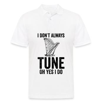 Harfenspieler Harfenist - Männer Poloshirt - Weiß - Vorne - Kai (181cm)