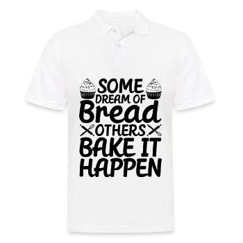 Bread Baking Baker Bake It Happen - Männer Poloshirt - Weiß - Vorne - Kai (181cm)