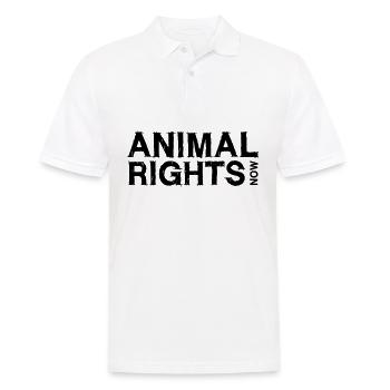 DROITS DES ANIMAUX MAINTENANT_01 - Polo Homme - blanc - Devant - Kai (181cm)
