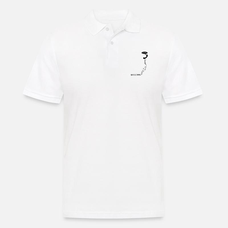 quasselstrippe - Männer Poloshirt - Weiß